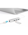 digitus HUB 3-portowy USB Typ C 30 HighSpeed z LANGigabit LAN adapter, aluminium - nr 26