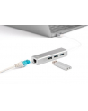 digitus HUB 3-portowy USB Typ C 30 HighSpeed z LANGigabit LAN adapter, aluminium - nr 5