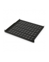 DIGITUS 1U rack mount fixed shelf vented, color Kolor: CZARNY RAL 9005, 400x44 mm up to 15 kg - nr 1