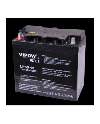 Akumulator żelowy VIPOW 12V 55Ah