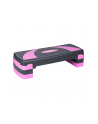 Step do aerobiku i ćwiczeń fitness, 3 stopnie, szaro-fioletowy, REBEL ACTIVE - nr 1