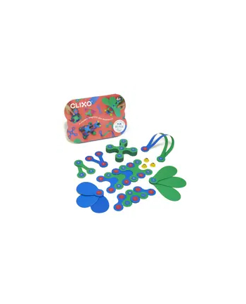 clics toys Clixo klocki magnetyczne origami 30el zielono niebieski nr 1