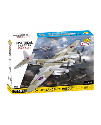 COBI 5735 Historical Collection WWII Samolot D-E HAVILLAND DH98 MOSQUITO 710 klocków nr 1