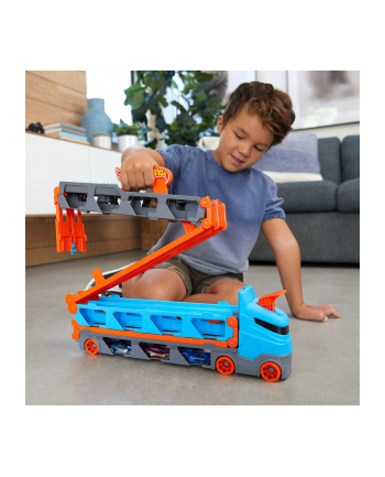 Hot Wheels CITY Wyścigowy transporter 2w1 GVG37 p2 MATTEL