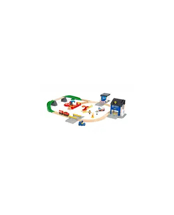 ravensburger PROMO BRIO 36025 Zestaw Deluxe Straż Pożarna i Policja