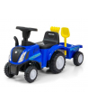 Jeździk Pojazd New Holland T7 Traktor niebieski Milly Mally jeździdełko auto - nr 1