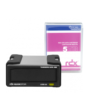 tandberg data TANDBERG RDX EXTERNAL DRIVE KIT/WITH 5TB BLACKUSB3+