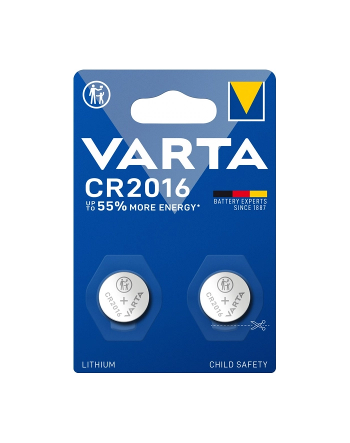 Bateria Varta Electronics CR2016 2szt 0970 główny