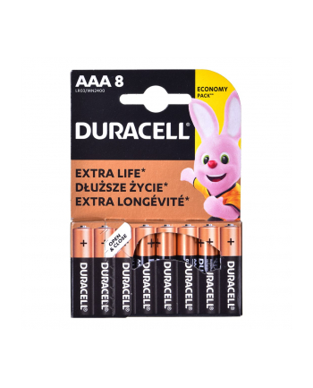 DURACELL Podstawowy MN2400 AAA BL8 Duracell nr 1