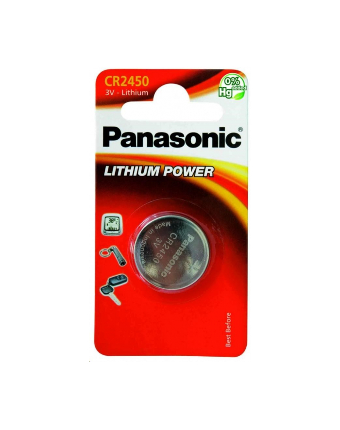 Bateria CR2450 1BL PANASONIC 3V 620mAh (1 szt) główny