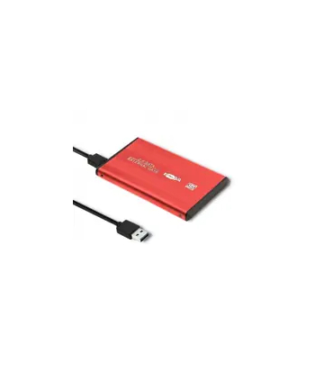 Obudowa zewnętrzna Qoltec do dysk'amp;oacute;w HDD/SSD 25'amp;'; SATA3/USB 30 (czerwona)