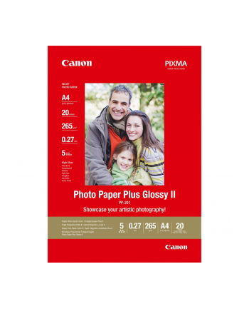 canon PP-201 PHOTO PAPER PLUS II/GLOSSY A4 20SHTS