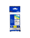 bczerwonyher TZE-251 LAMINATED TAPE 24MM 8M/BLACK ON WHITE - nr 12
