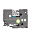 bczerwonyher TZE-251 LAMINATED TAPE 24MM 8M/BLACK ON WHITE - nr 16