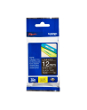 bczerwonyher TZE-335 LAMINATED TAPE 12MM 8M/WHITE ON BLACK - nr 7