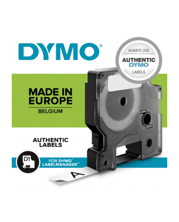 dymo D1-TAPE 6MM X 7M/BLACK ON WHITE
