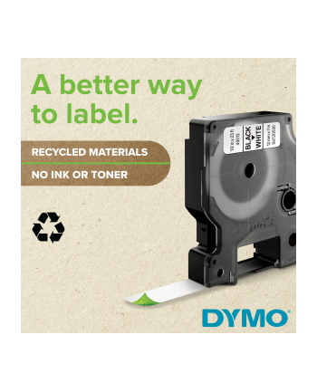 dymo D1-TAPE 6MM X 7M/BLACK ON WHITE