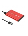 Obudowa zewnętrzna Qoltec do dysk'amp;oacute;w HDD/SSD 25'amp;'; SATA3/USB 30 (czerwona) - nr 1