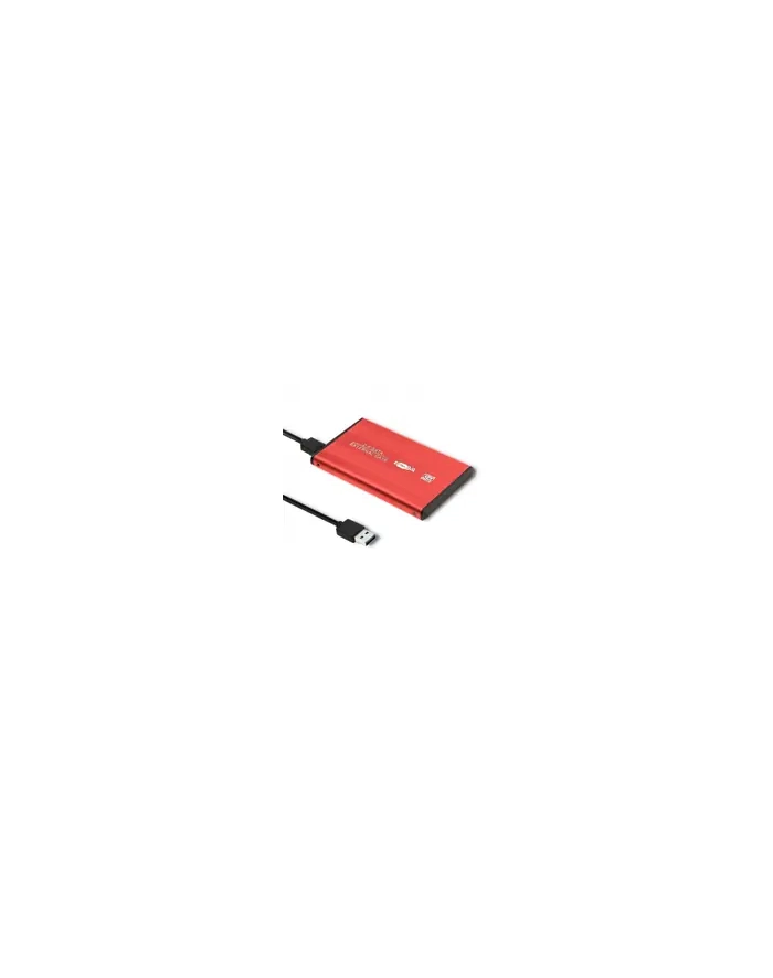 Obudowa zewnętrzna Qoltec do dysk'amp;oacute;w HDD/SSD 25'amp;'; SATA3/USB 30 (czerwona) główny