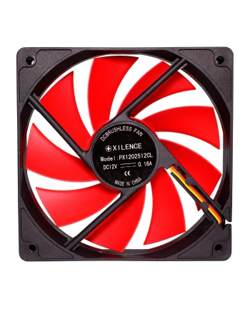 WENTYLATOR OBUDOWY 120MM REDWING BIG4PIN 12V XF039 XILENCE