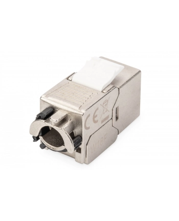digitus Moduł (gniazdo) keystone RJ45 (8P8C) kat6A, STP,ekranowany, beznarzędziowy, stalowy, opaska czarna