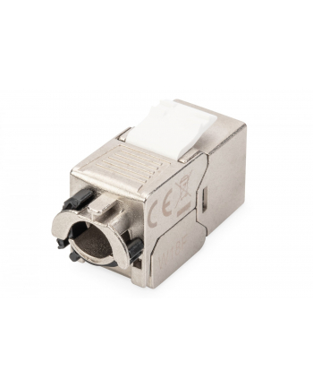 digitus Moduł (gniazdo) keystone RJ45 (8P8C) kat6A, STP,ekranowany, beznarzędziowy, stalowy, opaska czarna
