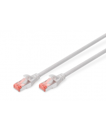 digitus Kabel krosowy (patch cord) RJ45-RJ45, kat6, S/FTP, AWG 27/7, LSOH, 15m, szary