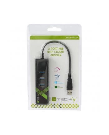 techly Karta Sieciowa Adapter USB 30 na Gigabit RJ45 Hub 3x USB nr 2