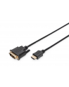 assmann Kabel adapter HDMI 14 High Speed 1080p60Hz FHD HDMI A/DVI-D (18+1) M/M czarny 3m - nr 1