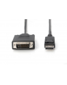 assmann Kabel DP/DVI-D (24+1) M/M z zatrzaskiem czarny 2m Displayport 1080p 60Hz FHD - nr 3