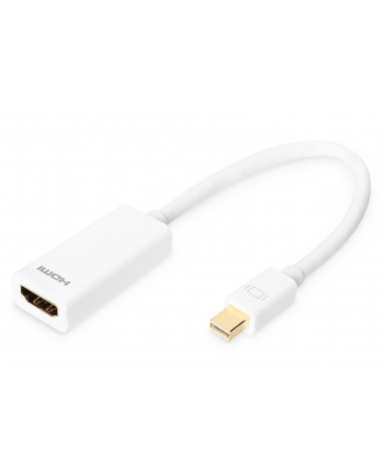 assmann Kabel miniDP/HDMI A M/Ż biały 0,15m Displayport 1080p 60Hz FHD
