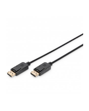 digitus Kabel DP/DP M/M z zatrzaskami czarny 2m DisplayPort 1080p 60Hz FHD