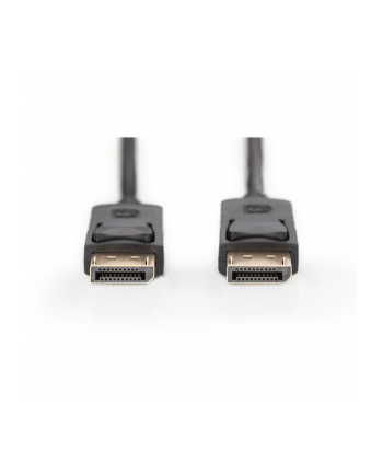 digitus Kabel DP/DP M/M z zatrzaskami czarny 2m DisplayPort 1080p 60Hz FHD