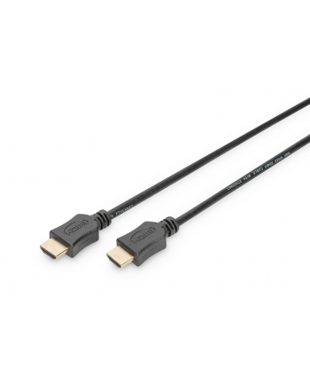 assmann Kabel połączeniowy HDMI 14 High Speed Ethernet 1080p60Hz FHD HDMI A/HDMI A M/M czarny 2m