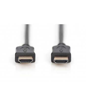 assmann Kabel połączeniowy HDMI 14 High Speed Ethernet 1080p60Hz FHD HDMI A/HDMI A M/M czarny 2m