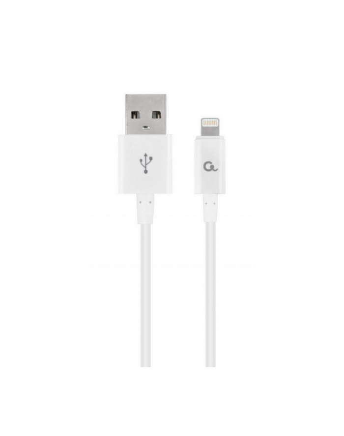 Kabel USB 20 (AM/8-pin lightning M) 1m biały Gembird główny