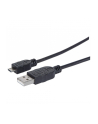 manhattan KABEL USB A-MicroB M/M 1,8M USB20 Hi-Speed czarny - nr 1