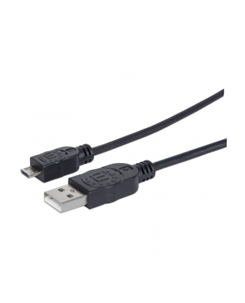 manhattan KABEL USB A-MicroB M/M 1,8M USB20 Hi-Speed czarny