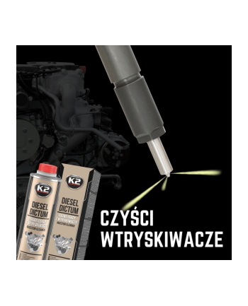 K2 PREPARAT DO CZYSZCZENIA WTRYSKÓW DIESEL DICTUM 500ML