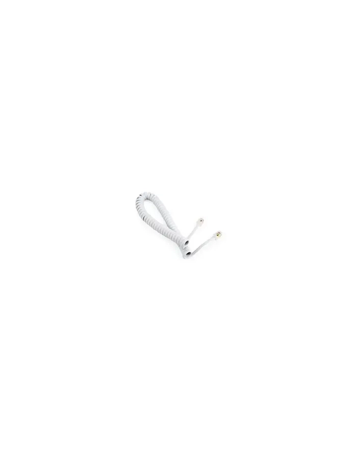 Kabel telefoniczny RJ10 4P4C spiralny 2m (biały) Gembird główny