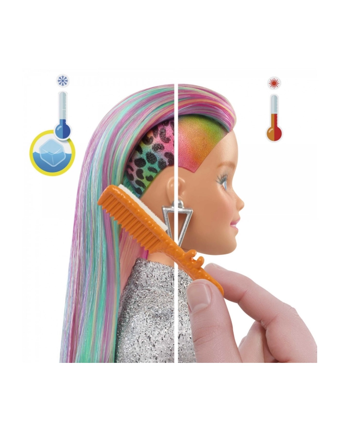 mattel BARBIE Fryzura Kolorowa Panterka Lalka GRN81 główny