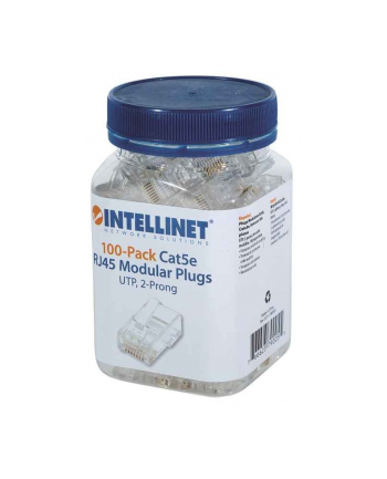 Wtyk RJ45 UTP kat5e 8P8C 2-ząbkowy (100 szt) Intellinet