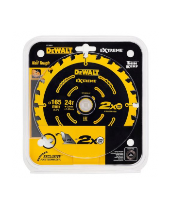 dewalt tarcza pilarska pilarek akumulatorowych 165 x 20 mm, 24 zęby