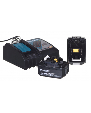 MAKITA SZLIFIERKA KĄTOWA 18V 125mm 2 x 5,0Ah LI-ION BEZSZCZOTKOWA WALIZKA MAKPAC DGA504RTJ