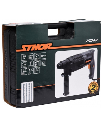 STHOR MŁOTOWIERTARKA SDS PLUS 500W 2 FUNKCJE