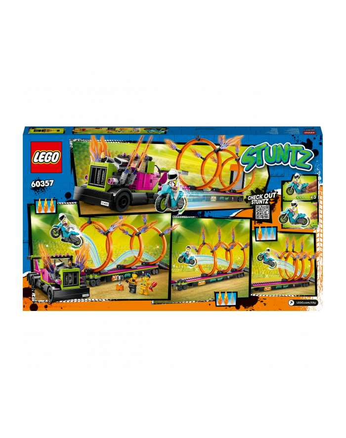 PROMO LEGO 60357 CITY Wyzwanie kaskaderskie - ciężarówka i ogniste obręcze p3 główny