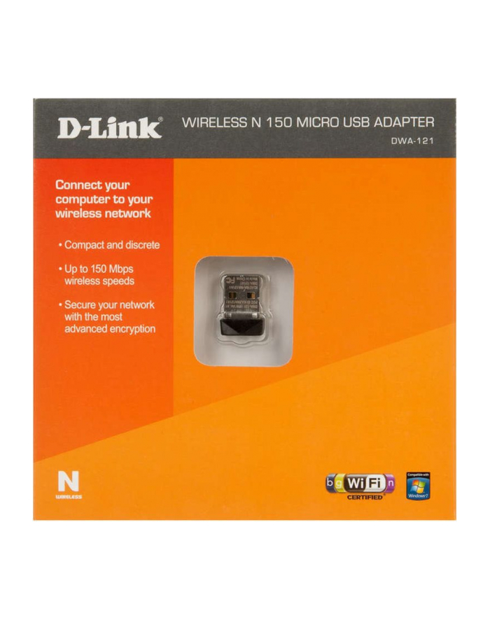 d-link WIRELESS N150 MICRO USB ADAPTER/80211B/G/N (24GHZ) USB20 główny