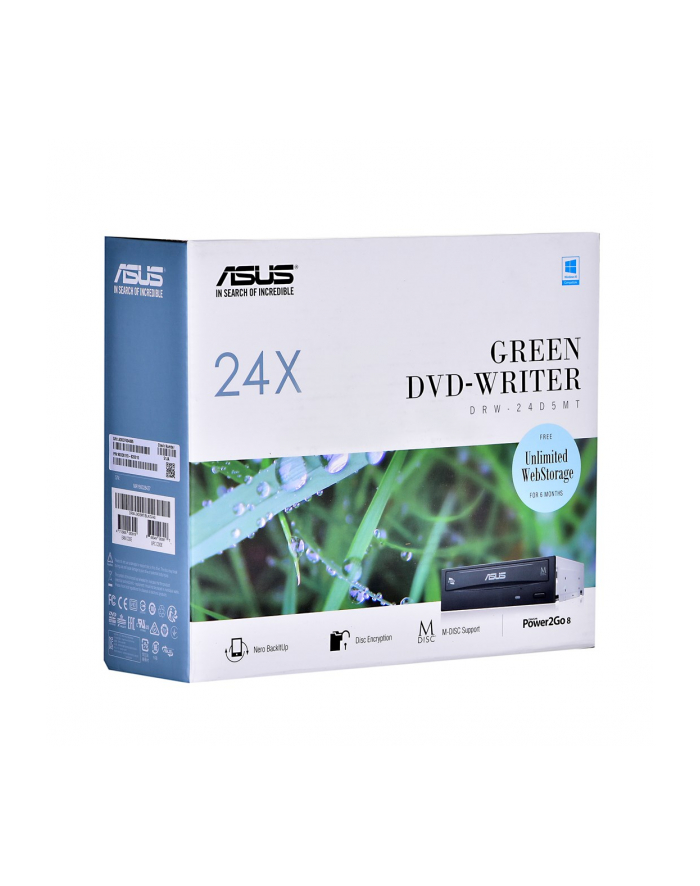 asus DRW-24D5MT RETAIL E-GREEN/24X DVD RECORD-ER SATA IN główny