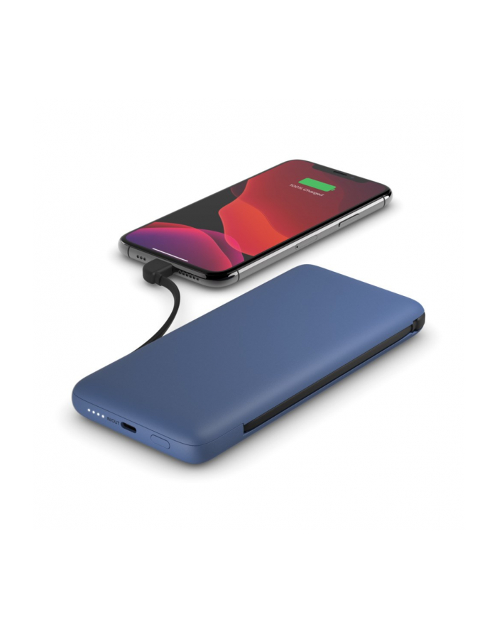 BELKIN POWER BANK 10K INC USB-C/AND LIGHTNING CABLES BLUE główny