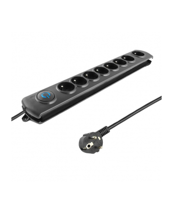 Listwa przeciwprzepięciowa Qoltec 8 gniazd 18m (czarna)